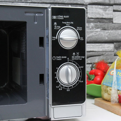 Lò Vi Sóng Sharp R-203VN-M - 20L (Bạc) - Hàng chính hãng